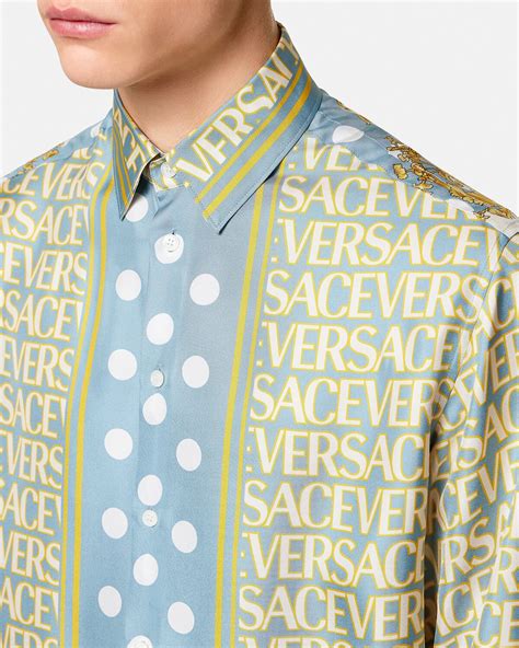 versace shuriken shirt|Versace shirts online.